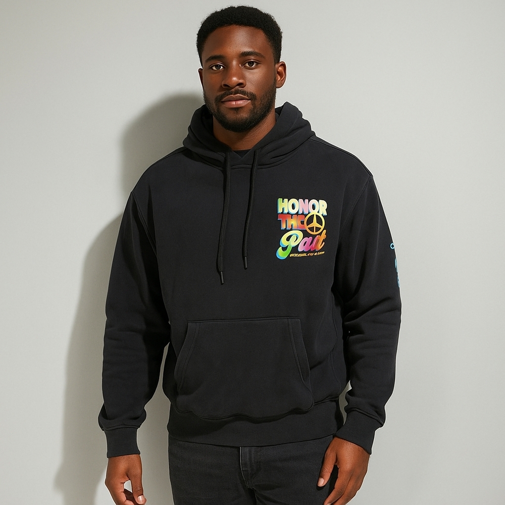 Hollister x Academy Group Honor The Past Empower The Future Black Hoodie Sz XXS